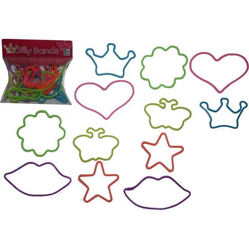 BLISTER DE 12PCS SILLY BANDS GLITZY - New discount.com