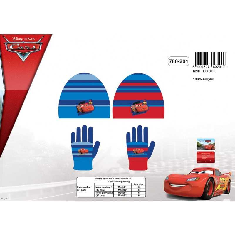 Set de 2 piezas de sombrero + guantes Cars Disney -New discount.com