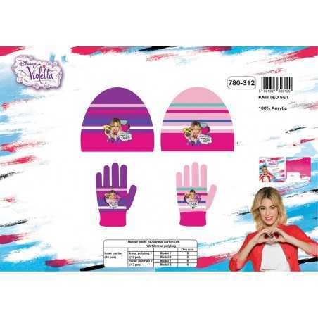 Set 2 Stück Hut + Handschuhe Violetta Disney - New discount.com
