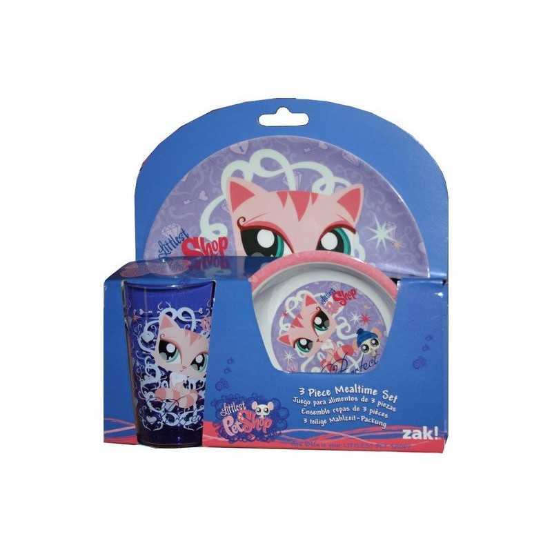 ZAK PAKS 3pcs pet shop verre,assiette et bol - New discount.com