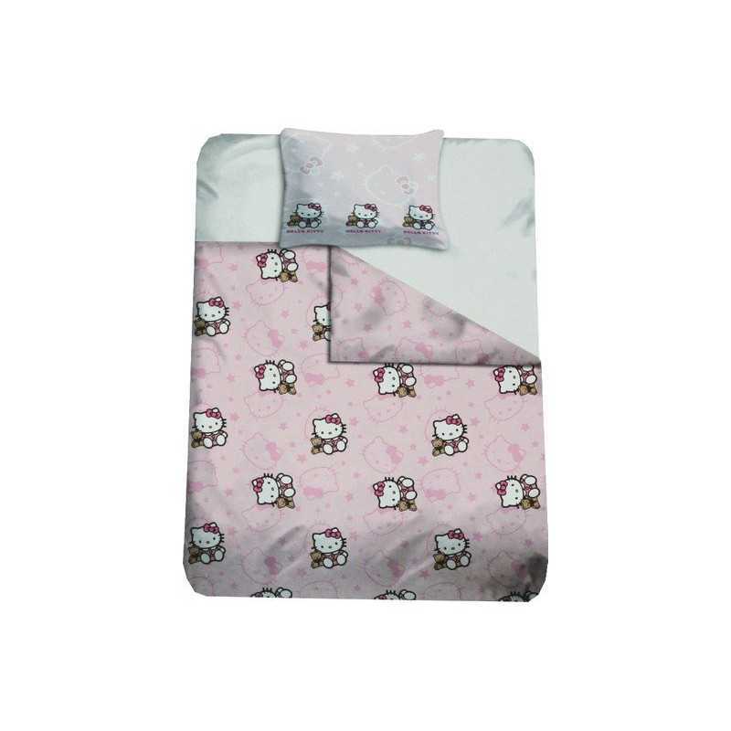 CUBRE DUVET + funda de almohada hello kitty 1 Funda nórdica -New di...