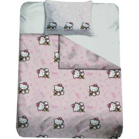 HOUSSE DE COUETTE + taie d'oreiller hello kitty 1 Housse de couette...