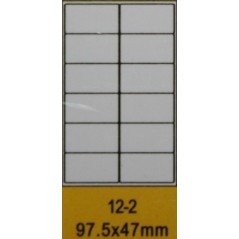 Packung mit 10 A4-Karten mit 12 Etiketten - New discount.com