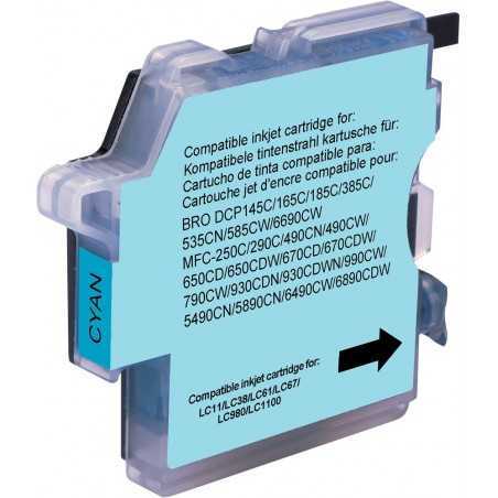 Brother compatible cartridge - cyan -lc980 / 1100c, New discount.co...