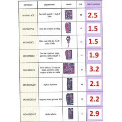 mostrar 132 piezas GARNI RENTREE SCHOOL MONSTER HIGH -New discount.com
