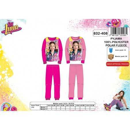 Pyjama polaire long Soy Luna - 4 à 12 ans