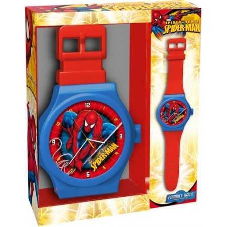 Reloj Spiderman grande en forma de reloj.