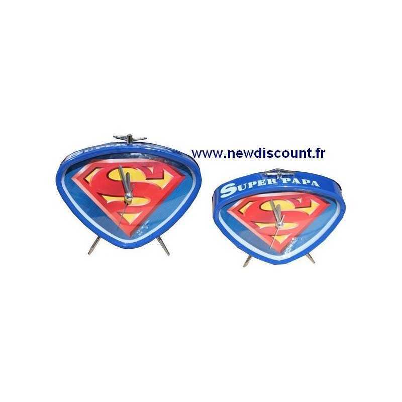 Reloj de alarma de metal superman -New discount.com