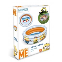 Piscina 3 rollos MONDO Minions diámetro: 100 cm. -New discount.com