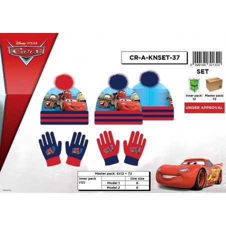 Set de 2 piezas de sombrero + guantes Cars Disney