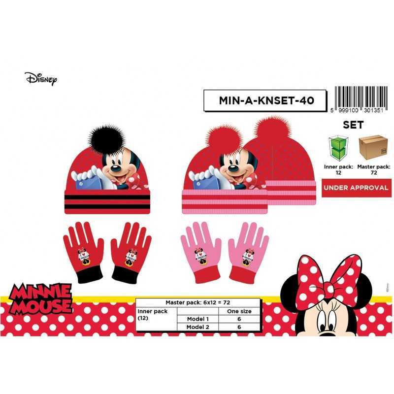 Minnie 2-teiliges Set mit Minnie Mütze und Handschuhen - New discou...