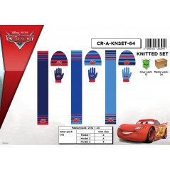 Set 3 pièces Bonnet+ Gants+ Echarpe Cars Disney - New discount.com