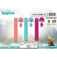 Set 3 piezas Bonnet + bufanda + guantes Vaiana Disney -New discount...