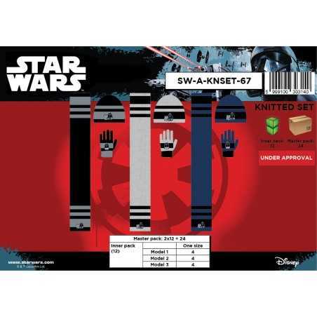 Set 3 piezas Star Wars SOMBRERO + GUANTES + BUFANDA Star Wars -New ...