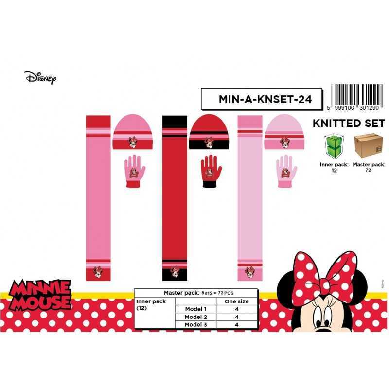 Set de 3 piezas Bonnet + bufanda + guantes Minnie Disney -New disco...