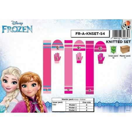 Set 3 pezzi Bonnet + sciarpa + guanti The Frozen - Disney Frozen - ...