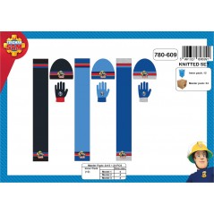 Set 3 pieces Bonnet + scarf + gloves Sam the Fireman, New discount....