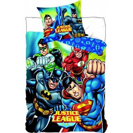 Parure Housse de Couette La Ligue des justiciers + Taies d'Oreiller...