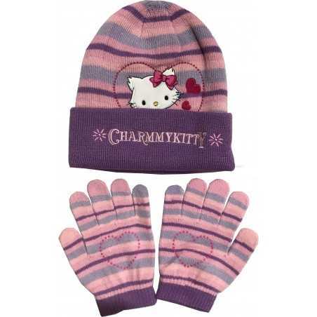 Set 2 pièces bonnet + gant Charmmykitty - New discount.com