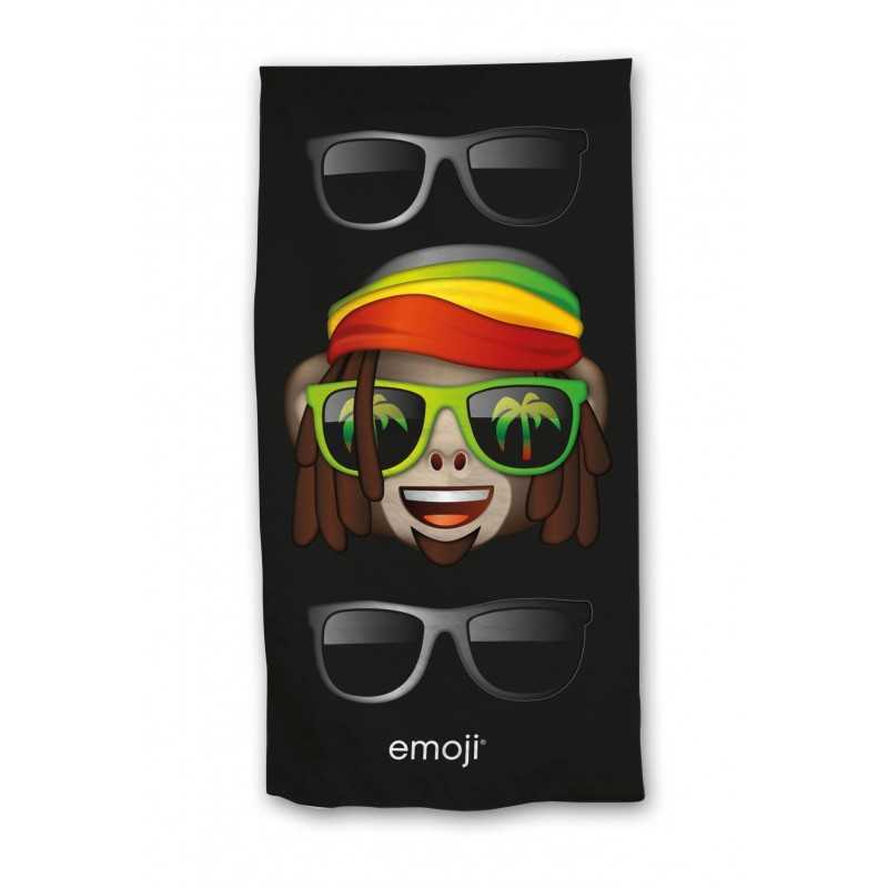 Telo mare o asciugamano da bagno Emoji in nero - New discount.com