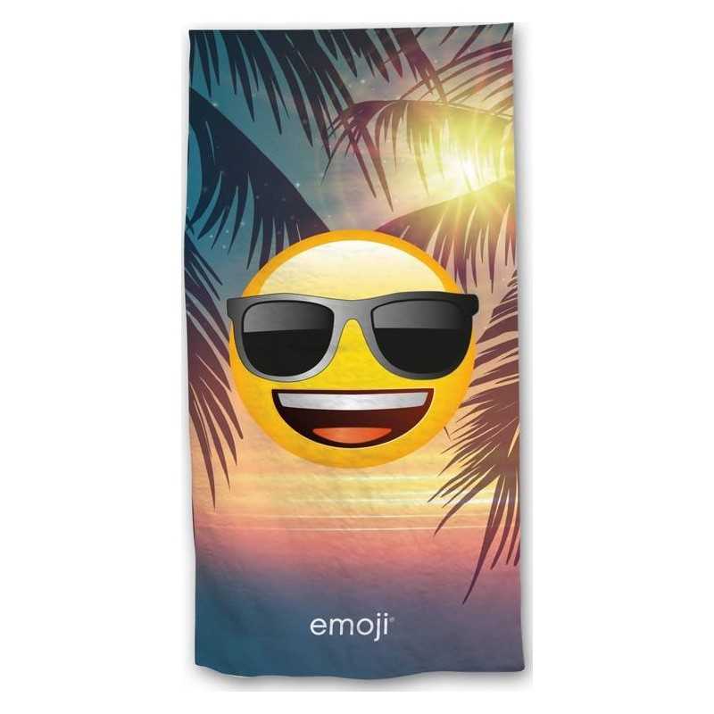 Toalla de playa o toalla de baño Emoji en vacaciones -New discount.com