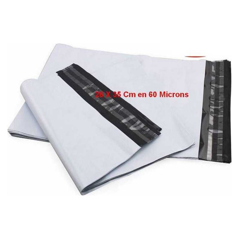 Enveloppe plastique indéchirable inviolable-blanche opaque pochette...
