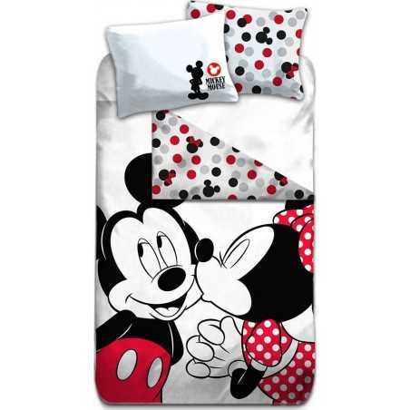 Set biancheria da letto Mickey - 100% cotone 240 X 220 CM + 2 feder...