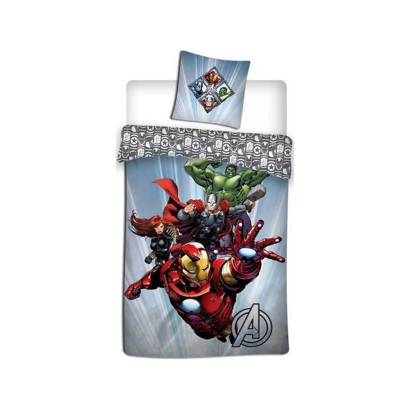 Parure Housse de Couette Avengers + Taies d'Oreiller Avengers - New...