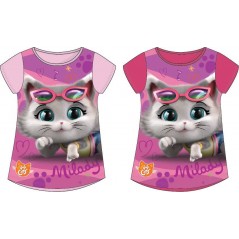 T-shirt manches courtes 44 Chats en Rose - New discount.com