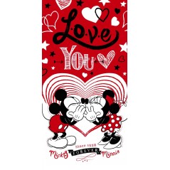 Minnie und Mickey Love Strandtuch oder Badetuch - New discount.com