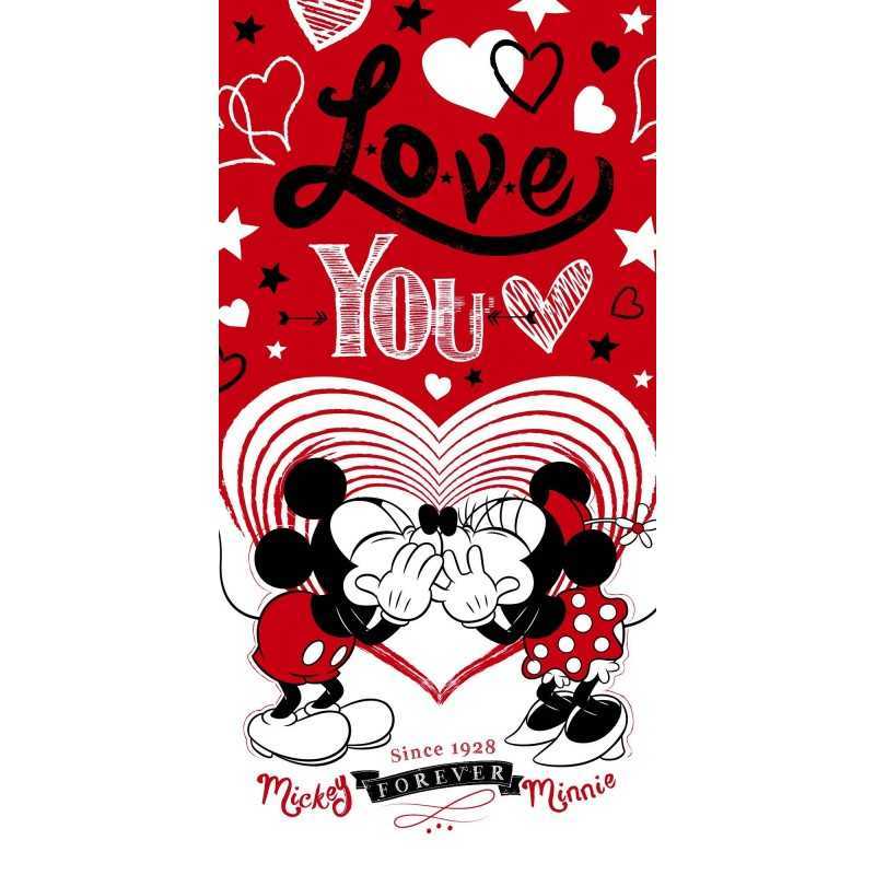 Minnie und Mickey Love Strandtuch oder Badetuch - New discount.com