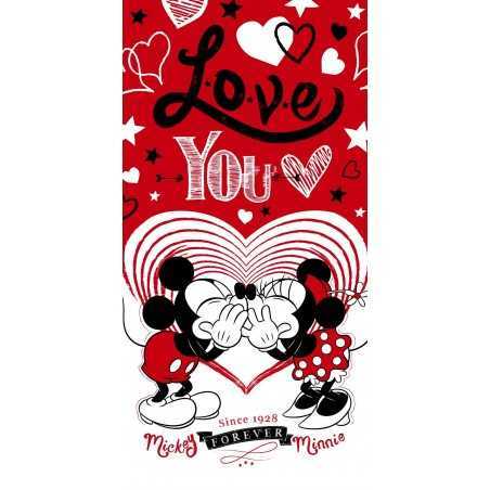 Minnie und Mickey Love Strandtuch oder Badetuch - New discount.com