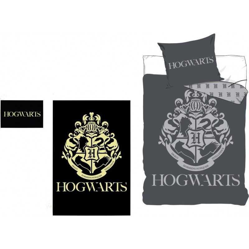 Juego de ropa de cama Harry Potter que brilla en la oscuridad - Fun...