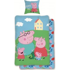 Parure housse de couette Peppa Pig en coton - New discount.com