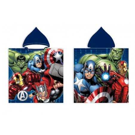Poncho de bain Avengers à capuche