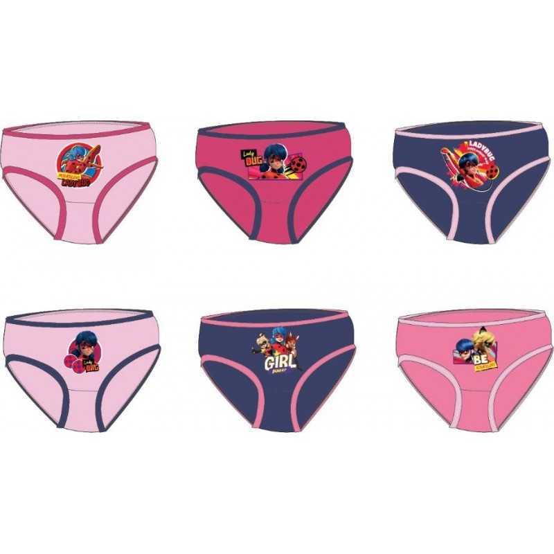 Boite de 3 culottes Miraculous -Lady bugs - New discount.com