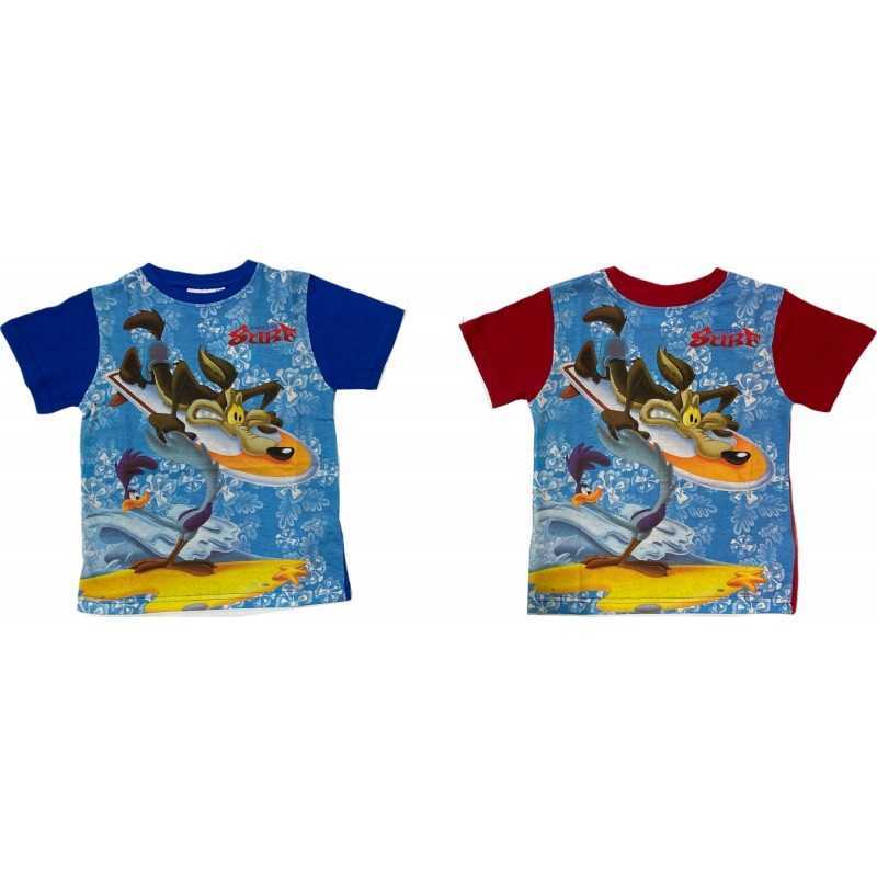 T-shirt Bip Bip et Coyote manches courtes Looney Tunes  - New disco...