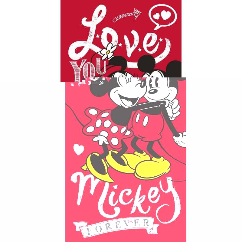 Asciugamano o telo Mare Minnie e Mickey Love - New discount.com