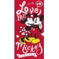 Drap de plage ou drap de bain Mickey et Minnie  - New discount.com