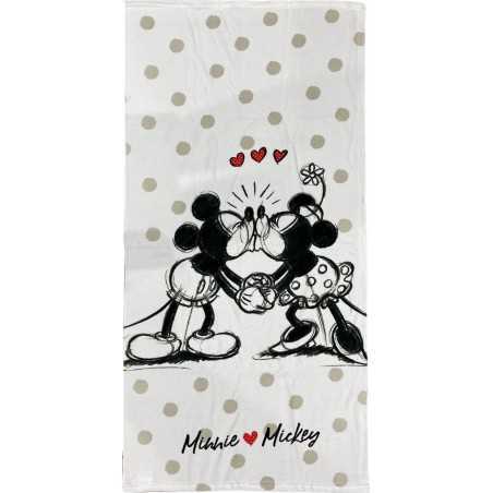 Drap de plage ou drap de bain Mickey et Minnie vintage  - New disco...