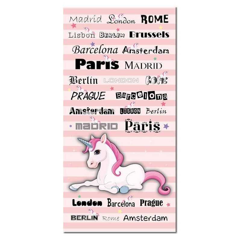 Drap de plage Licorne En coton - New discount.com