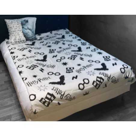 Juego de edredón Harry Potter - 1 funda de edredón 140x200 + 1 funda de almohada 63x63cm